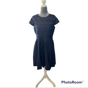 Cynthia Steffe fit and flair dress navy size 6